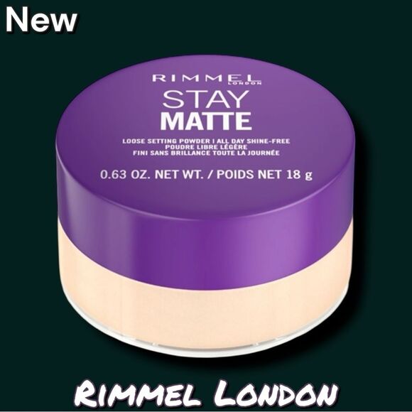 NEW Rimmel London Stay Matte Loose Setting Powder - Transparent (0.63 oz / 18g) - Picture 1 of 5